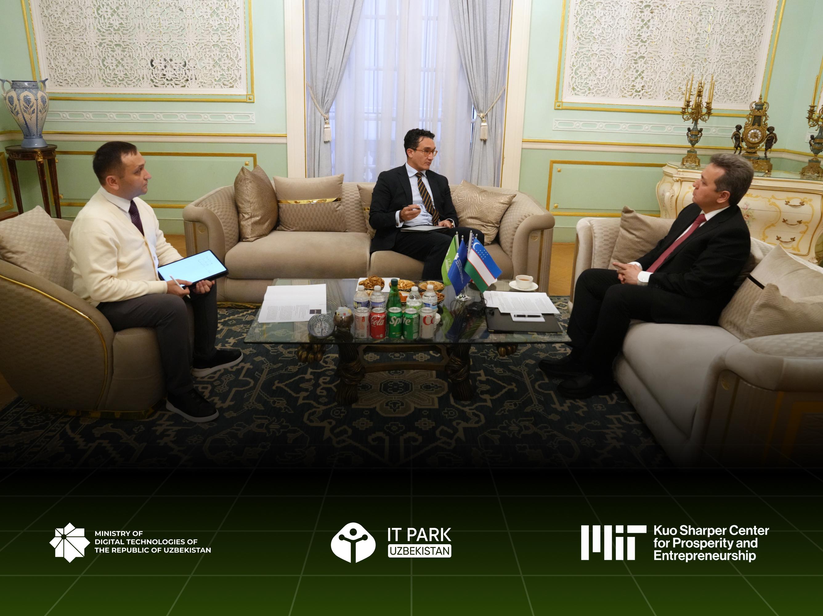 Ministry of Digital Technologies of Uzbekistan meets with MIT Kuo Sharper Center Representative to discuss potential collaboration