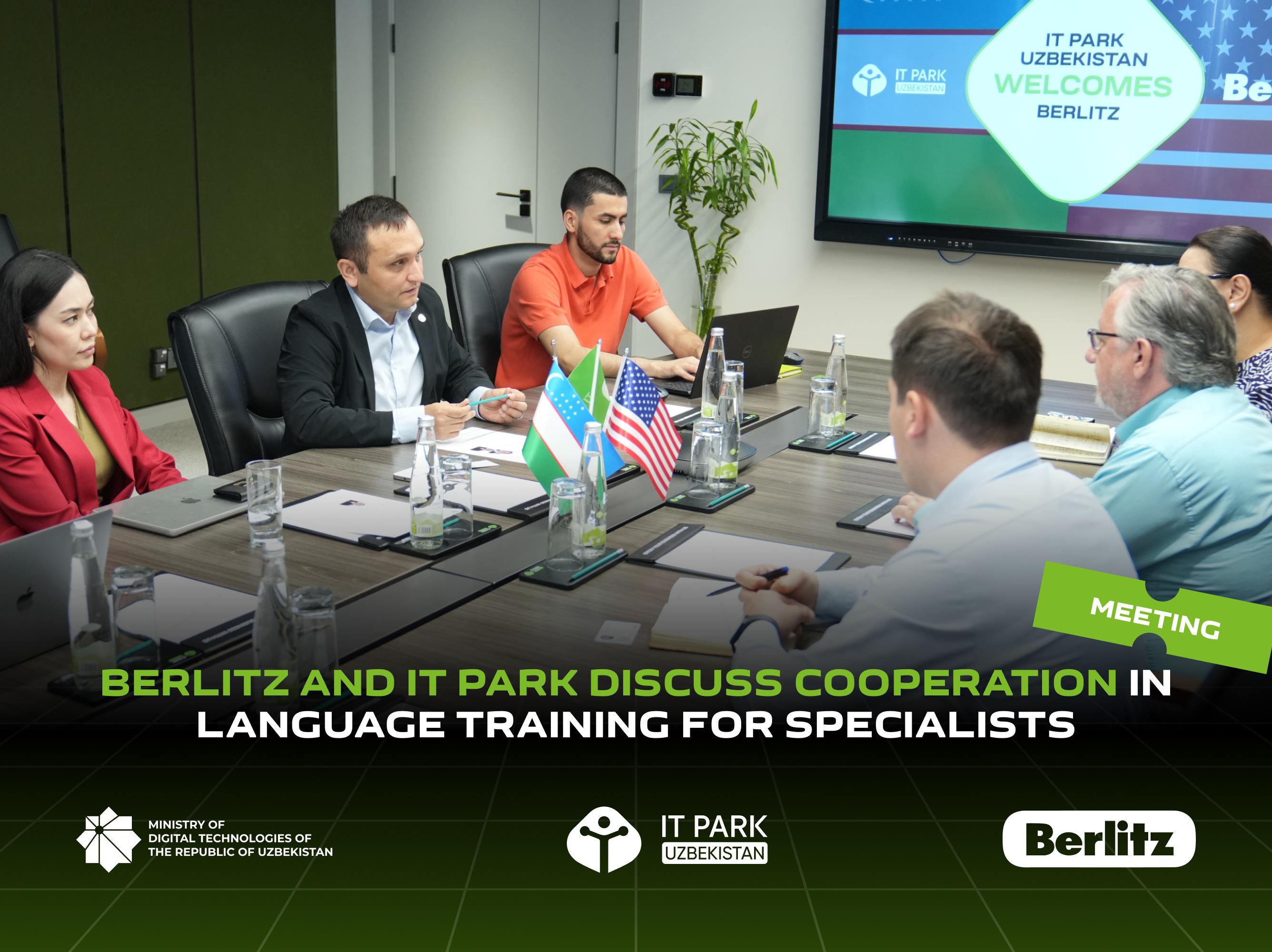 Berlitz and IT Park discuss cooperation in language training for specialists