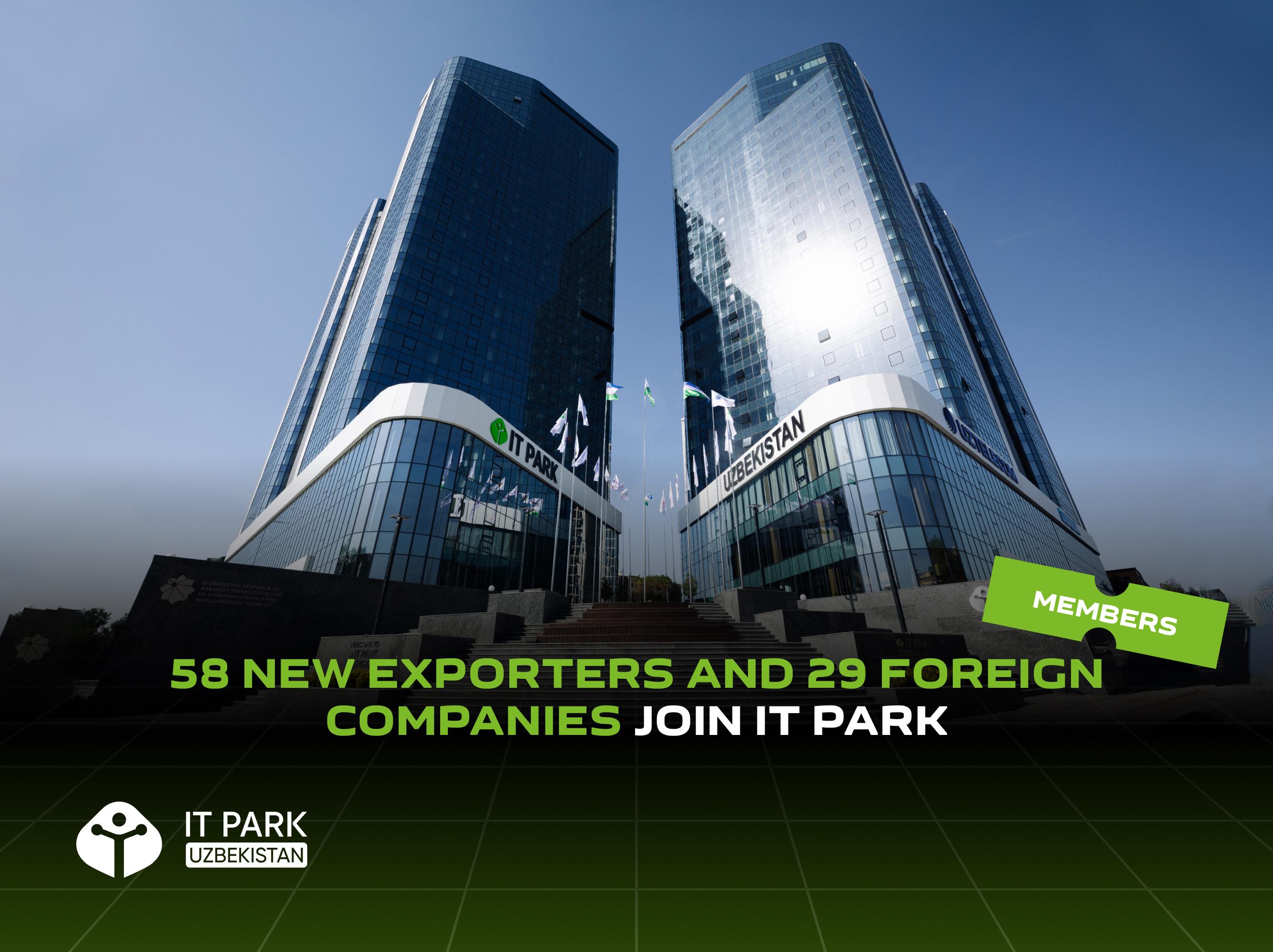 58 new exporters and 29 foreign companies join IT Park