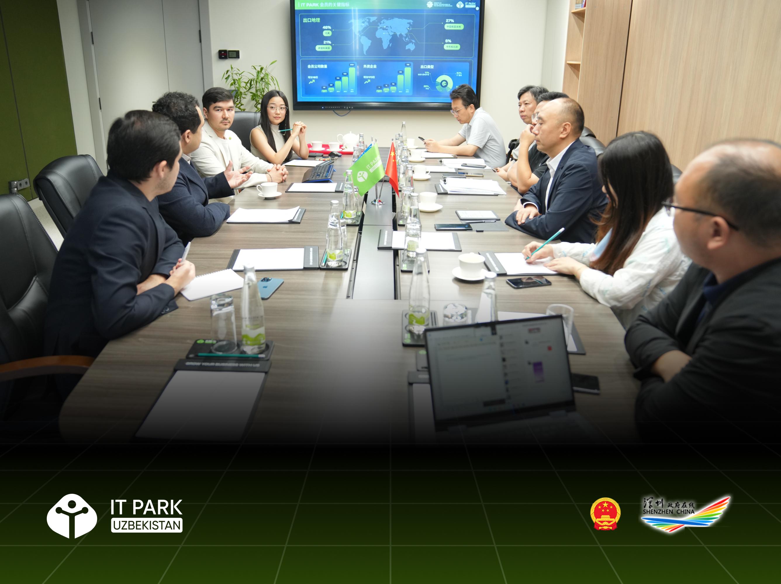 IT Park Uzbekistan and Shenzhen delegation explore cooperation in the export of IT services