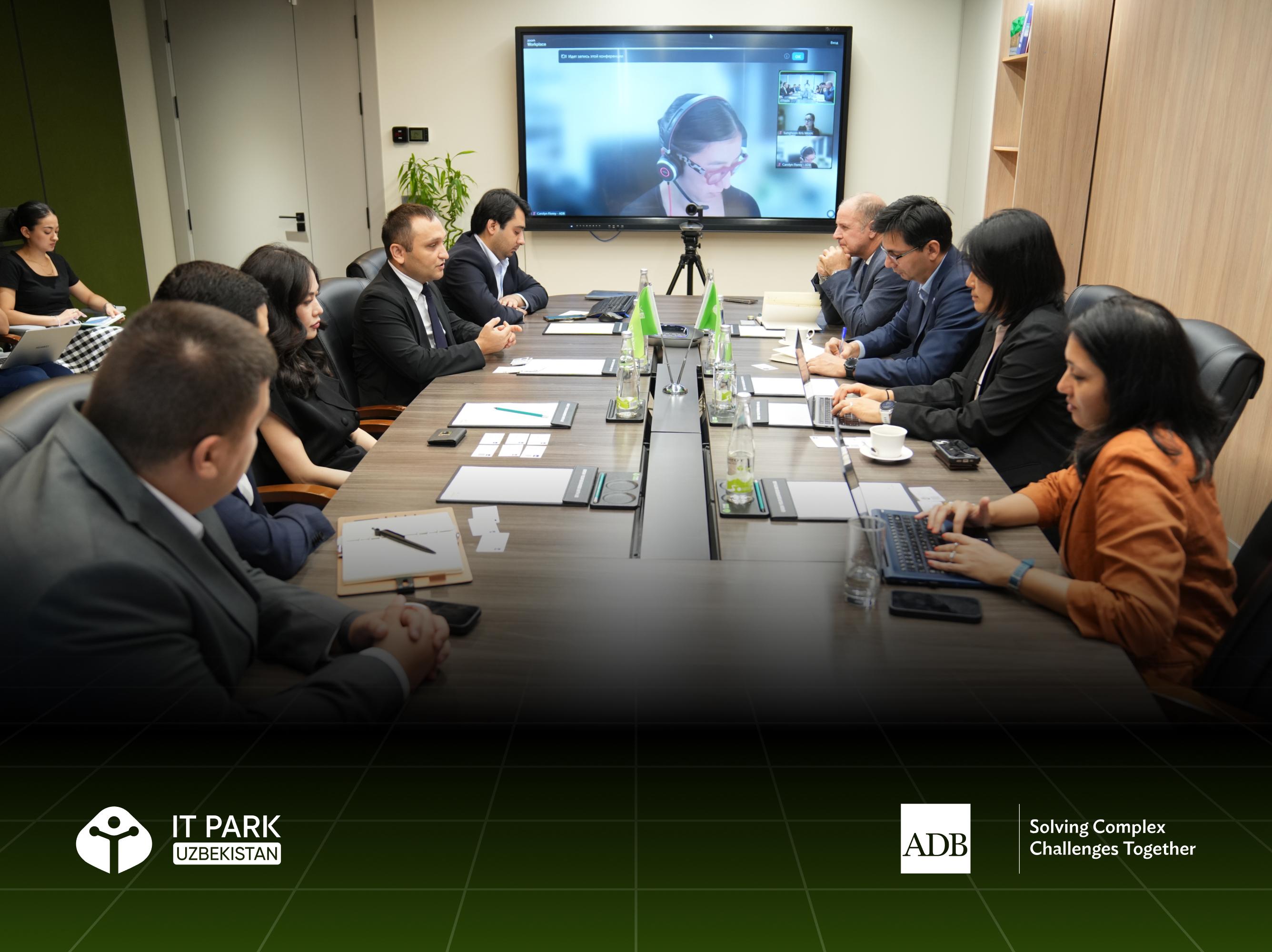 IT Park and ADB discuss the development of regional IT infrastructure and the establishment of a national startup ecosystem