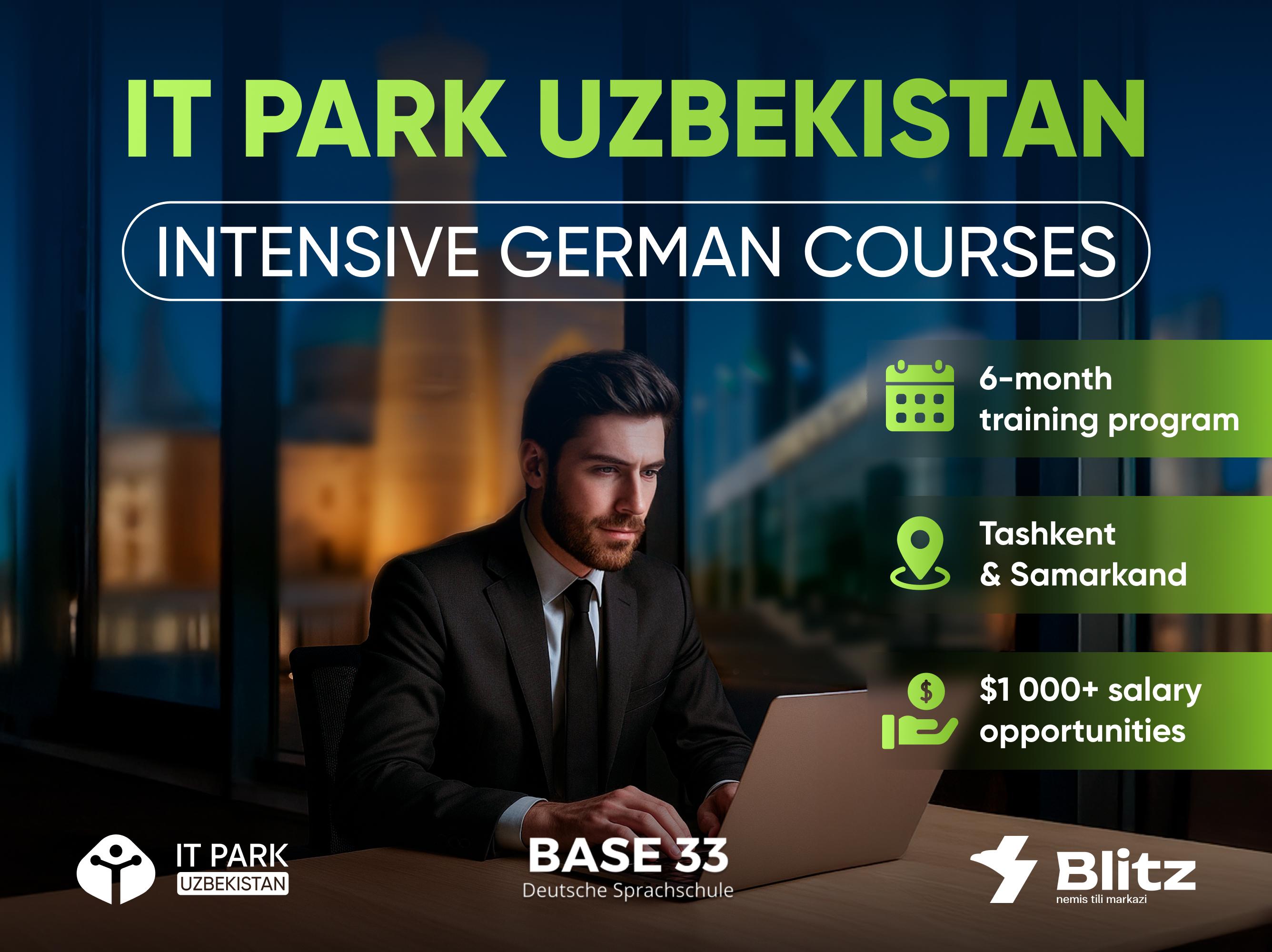 IT Park Uzbekistan launches intensive German language courses in collaboration with BASE 33 and Blitz