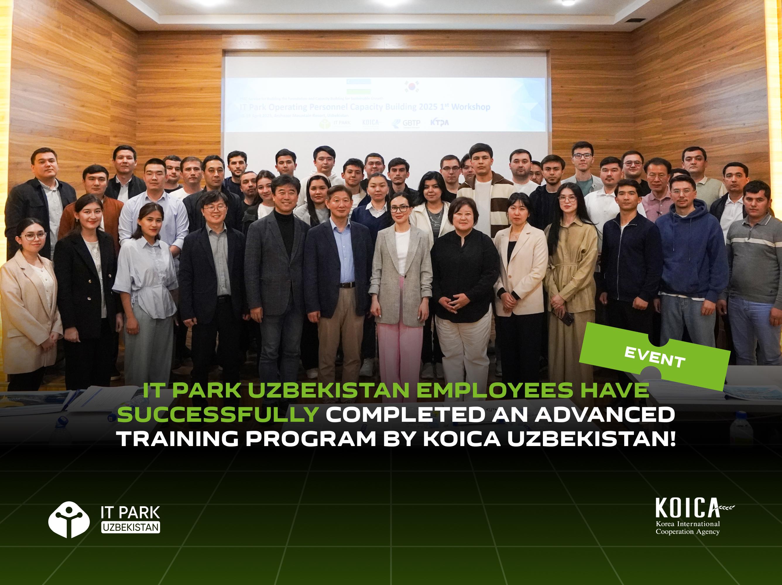 IT Park Uzbekistan Employees Successfully Complete Advanced Training Program by KOICA Uzbekistan