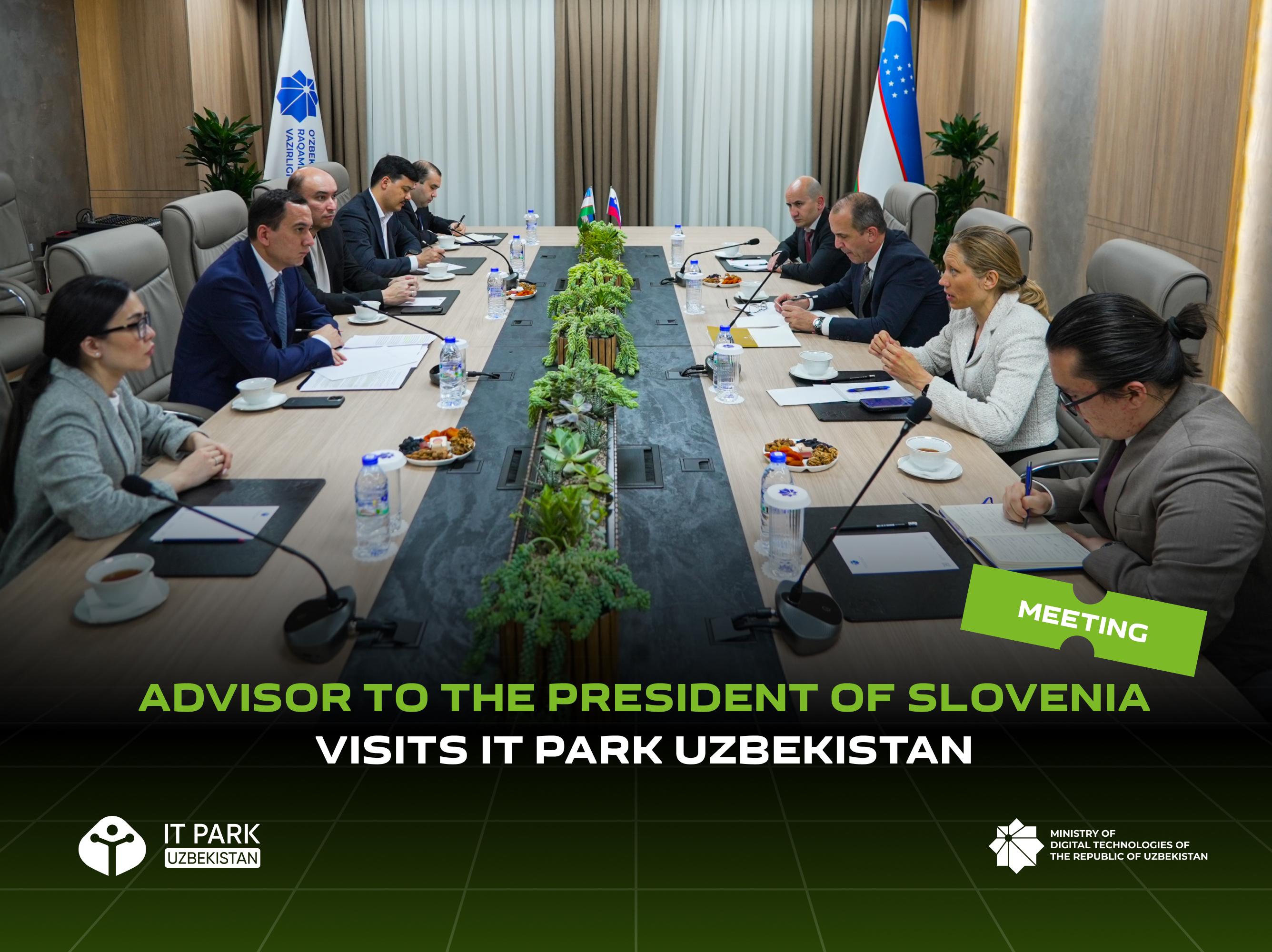 Advisor to the President of Slovenia Visits IT Park Uzbekistan