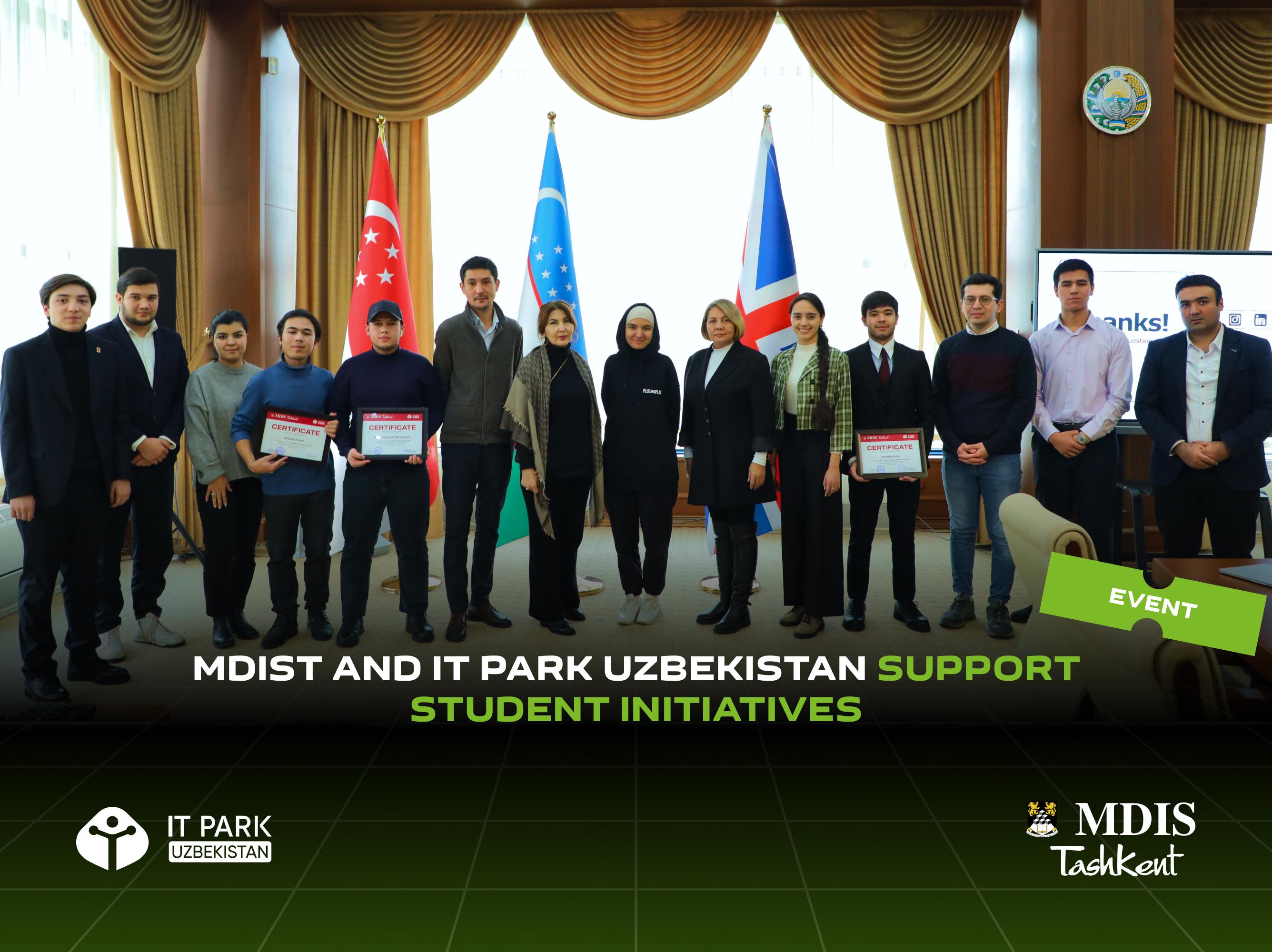 MDIST and IT Park Uzbekistan Support Student Initiatives