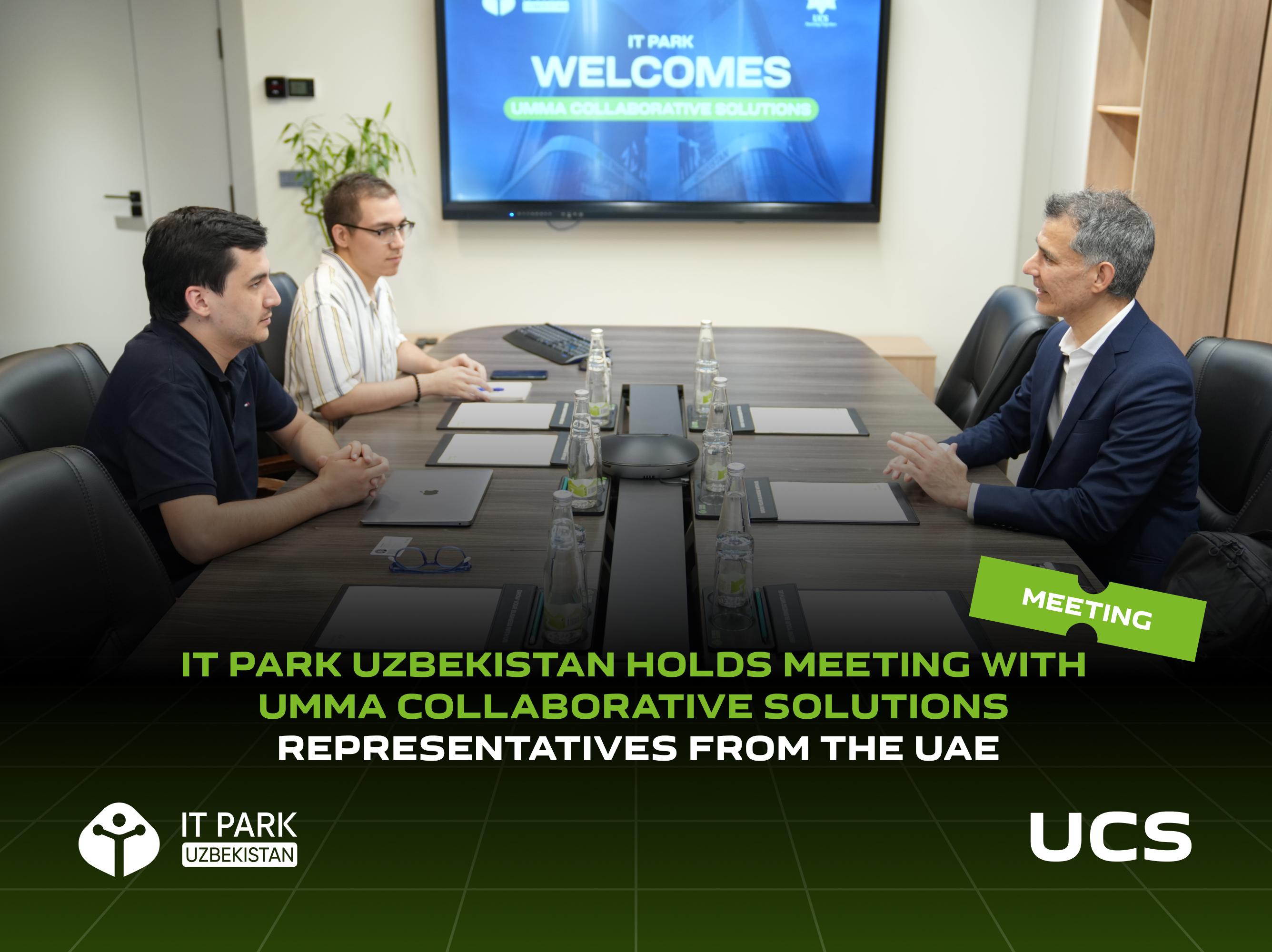 IT Park Uzbekistan holds meeting with Umma Collaborative Solutions representatives from the UAE