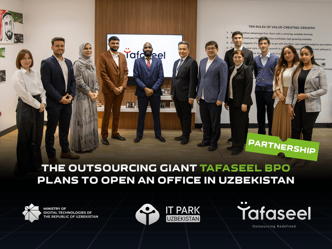 The outsourcing giant Tafaseel BPO plans to open an office in Uzbekistan