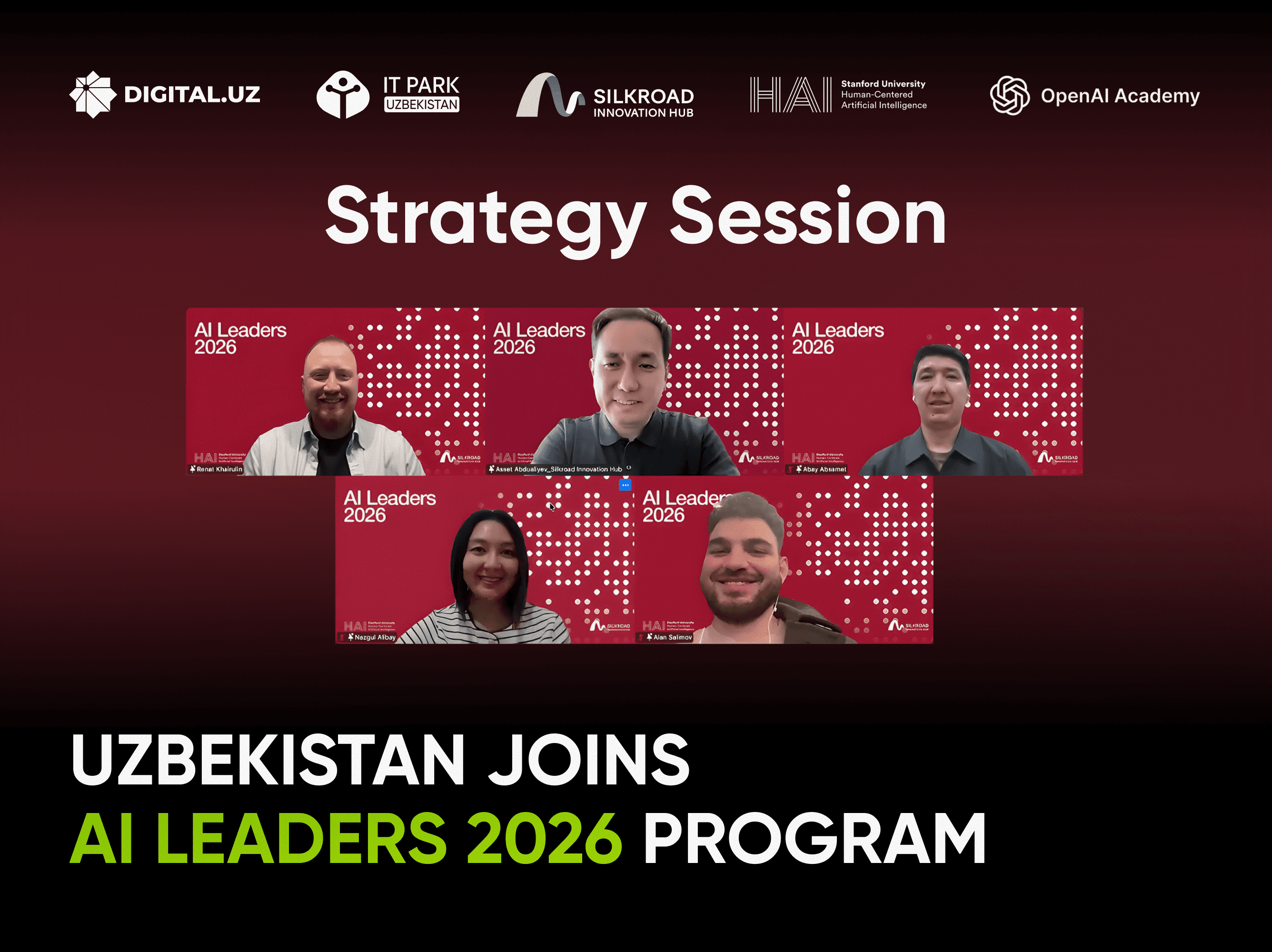 Uzbekistan Launches AI Leaders 2026 Program with Stanford and OpenAI
