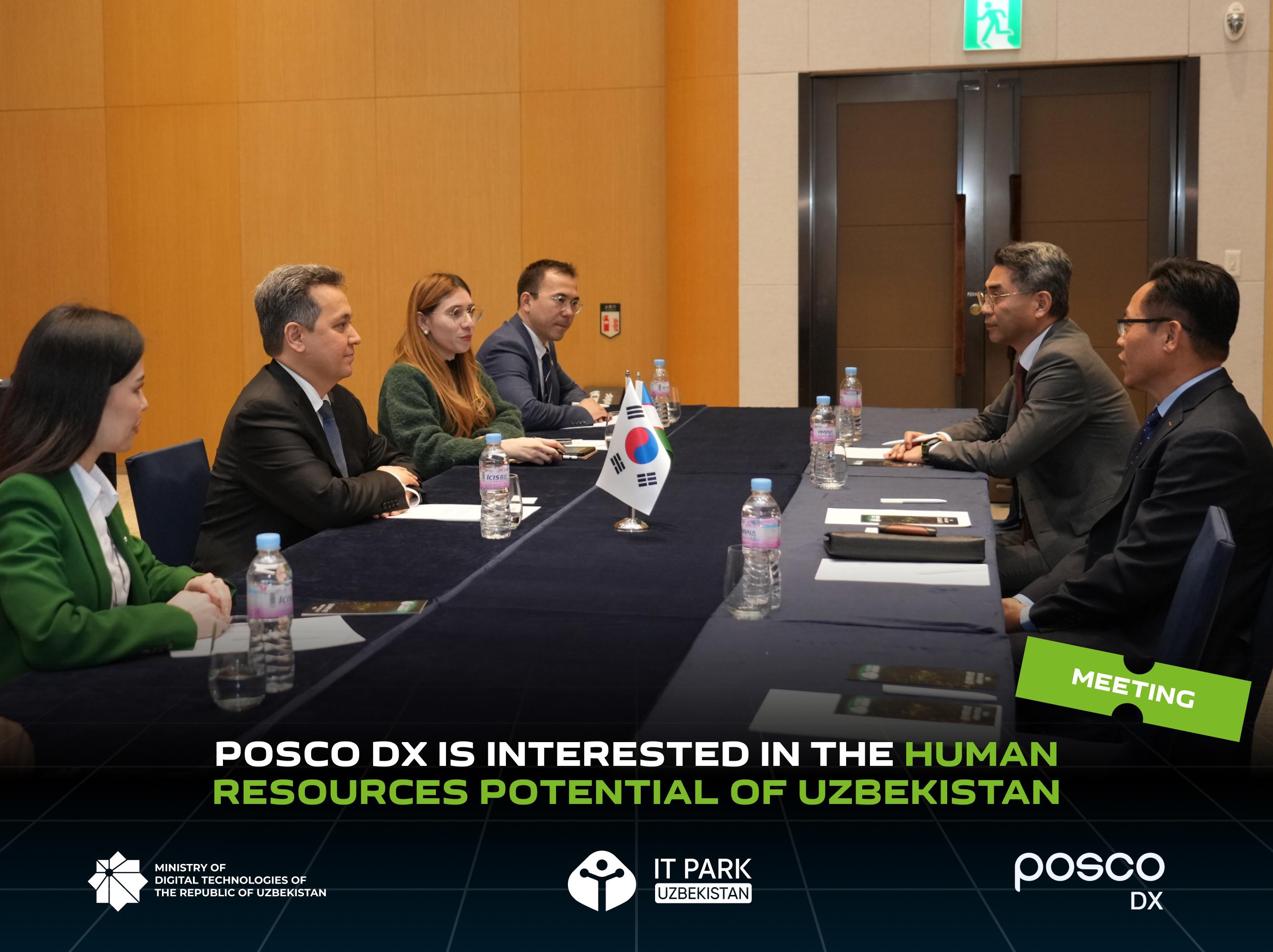 Posco DX is interested in the human resources potential of Uzbekistan